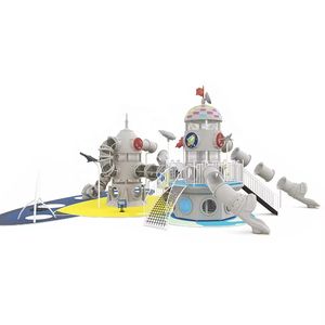 Columpio de Plástico con Temática Espacial para Exteriores, Patio Trasero, Resistente <span class=keywords><strong>al</strong></span> Desgaste, Casa de Juegos, Tobogán Grande, Juego de Juegos Duradero para Exteriores, Zhejiang - Product Image 5