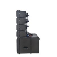 RQSONIC LA412D-COMBO Sistema de Sonido Profesional de Audio PA de 1000 W, Altavoz Activo para Conciertos, Sistema de Altavoces Line Array