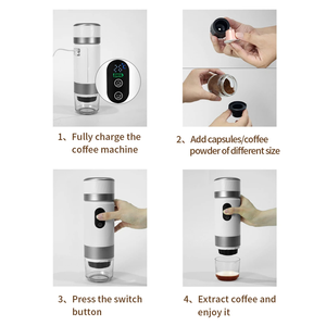 <span class=keywords><strong>Cafetera</strong></span> Portátil para Coche 3 en 1, Mini <span class=keywords><strong>Cafetera</strong></span> con Batería Desmontable USB/para Exteriores, <span class=keywords><strong>Cafetera</strong></span> de Cápsulas de Espresso - Product Image 3