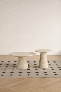 <span class=keywords><strong>Table</strong></span> <span class=keywords><strong>Basse</strong></span> Luxueuse en Marbre Pur pour Ensemble de Meubles de Salon - Product Image 3