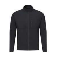 Veste bomber décontractée pour homme, col montant zippé, style varsity, biker, uni, softshell, polaire, haute qualité, vente en gros, manches longues