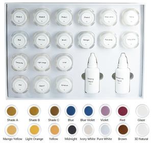 Kit de pasta de esmalte de tinción de cerámica <span class=keywords><strong>Dental</strong></span> de 18 colores y 8 colores para coronas de Zirconia de laboratorio <span class=keywords><strong>Dental</strong></span>, novedad - Product Image 2
