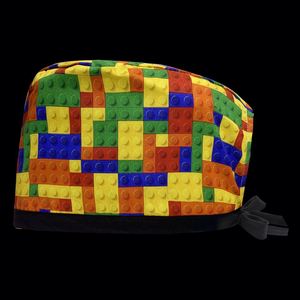 Personalized Reusable Knitted Cotton <b>Scrub</b> <b>Caps</b> Printed Private Design Medical Nurse Hats Direct Sales Factory - Product Image 2