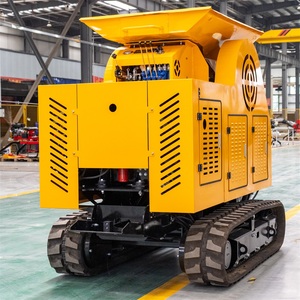 Concasseur à mâchoires mobile sur chenilles HTJC525 pour carrières et mines, installation de concassage de roches et de pierres haute capacité, production d'agrégats, équipement de pointe - Product Image 1