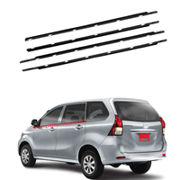 4 pièces de garnitures d'étanchéité de fenêtre extérieure pour Toyota Avanza 2012 2013 2014 2015 2016 2017 2018 2019 2020 2021