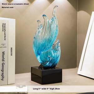 Hiện Đại Bắc Âu sang trọng pha lê trong suốt phun nhựa thủ công showpieces cho trang trí nội thất - Product Image 2