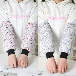 Floral Loose Ribbed <b>Cuff</b> Sleeves For Warmth And Protection Adult Unisex Pastoral Style - Product Image 2