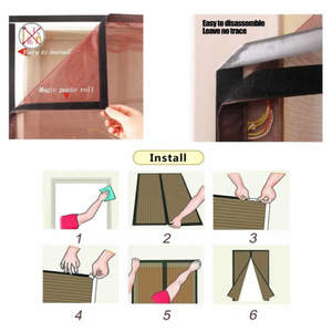 Mosquitera magnética de tamaño personalizado de malla de poliéster <span class=keywords><strong>para</strong></span> ventanas - Product Image 5