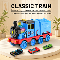 Jouet de train pour enfants avec lumière et musique, piste de catapulte, camion jouet, voiture pour bébé, véhicule en plastique, voiture jouet lumineuse et musicale, cadeau