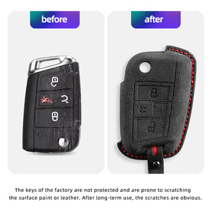 <span class=keywords><strong>Accessori</strong></span> Auto per <span class=keywords><strong>Volkswagen</strong></span> Lavida Sagitar Teramont Tayron <span class=keywords><strong>T</strong></span>-<span class=keywords><strong>Roc</strong></span>, Cover Protettiva per Chiavi Tendenza 2026 - Product Image 4