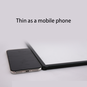 Độ sáng cao Tempered Glass treo lên tường chèn Poster nhôm siêu mỏng hộp đèn cho quảng cáo - Product Image 2