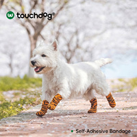 Bande de protection auto-adhésive pour pattes de chien, enveloppe élastique pour pattes d'animaux, ruban cohésif protecteur, faible MOQ, fournitures pour animaux de compagnie, vente en gros d'usine, OEM