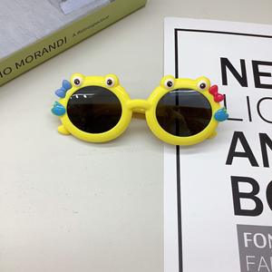 カエルラウンド子供用サングラスシリコーン柔軟な安全子供偏光サングラス女の子男の子メガネ UV400 ベビーシェード眼鏡 - Product Image 4