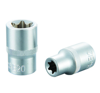 Outil de réparation automobile 8mm-32mm clé à douille miroir poli Chrome Vanadium acier clé hexagonale jeu de douilles taille unique