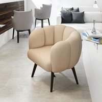 Chaise de canapé simple de conception tuftée de cadre en bois massif de haute qualité pour la maison salon loisirs caractéristiques douces modernes diverses couleurs