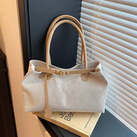 Sacs à main tendance grande capacité pour femmes, sacs de transport pour femmes avec fermeture à bouton, doublure en polyester