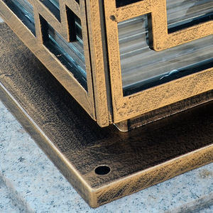 Corps de lampe en verre moulé sous pression IP65 Étanche Simple Moderne E27 LED Décoratif Cour Mur Post Lampe - Product Image 6