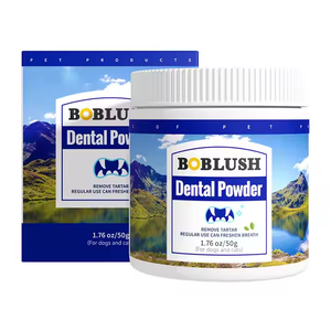 Polvo de limpieza <span class=keywords><strong>dental</strong></span> antiplaca para perros y gatos, Etiqueta Privada, salud bucal para mascotas, boca fresca con función plegable - Product Image 3