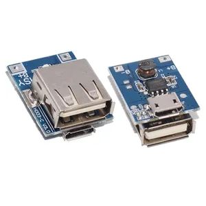 โมดูลเพิ่มกำลังไฟ5V,บอร์ดป้องกันการชาร์จแบตเตอรี่ลิเธียม LiPo จอแสดงผล LED USB สำหรับโปรแกรมชาร์จ DIY 134N3P
