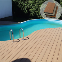 Plancher de terrasse couvert de 16 pieds Revêtement de terrasse en WPC durable Revêtement de terrasse en bois composite avec co-extrusion extérieure