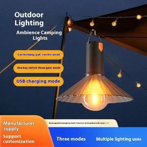 Luz de Emergencia Recargable Multifuncional para Camping, Puestos de Mercado Nocturno, Decoración de Jardín, Luz Totalmente Brillante y Media Brillante - Product Image 4