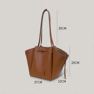 Sac à bandoulière pour femme en PU de luxe, simple, élégant, de haute qualité, sac à main grande capacité - Product Image 5