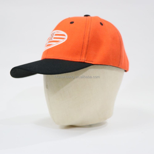 Casquette Snapback Personnalisée avec Logo Patriotique USA Orange et Noir, Réglable, en Coton, pour le Sport et les Activités de Plein Air - Product Image 2