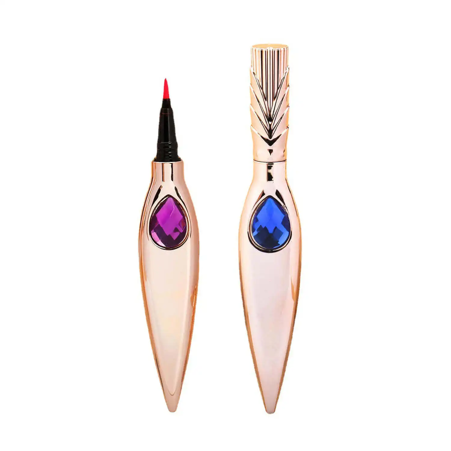 10 renkler uzun ömürlü elmas dekorasyon yüksek Pigment su geçirmez jel göz kalemi renkli makyaj sıvı Eyeliner kalem