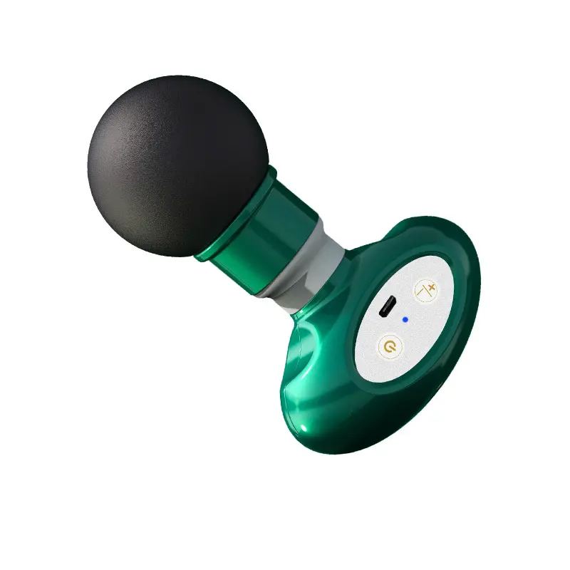 Pistola vibratória colorida portátil mini recarregável para massagem muscular corporal aquecida, massageador de bolso