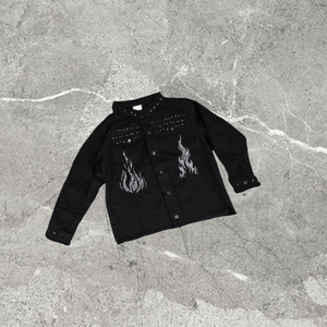 Chaqueta de Fabricante con Servicio OEM Personalizado, Cierre Vintage, 400gsm, Transpirable, con Logotipo Frontal para Hombre - Product Image 2