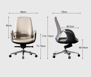 Chaise de bureau ergonomique intelligente <span class=keywords><strong>Tomu</strong></span> originale, pour la maison et le bureau, avec soutien lombaire réglable et adaptatif, classe moyenne - Product Image 4