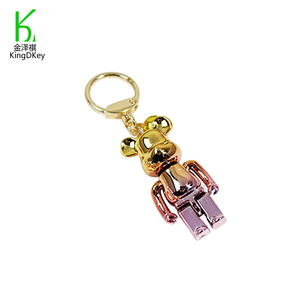 LLavero de oso <span class=keywords><strong>3D</strong></span>, precio de fábrica, regalo promocional, llaveros de Metal - Product Image 1