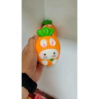 Jouets Squishy Lapin Carotte Jumbo Croustillant Pas Cher, Jouets Anti-Stress à Rebond Lent et Doux en Forme de Lapin et de Carotte à Presser