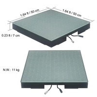 BOTAI panneau de piste de danse LED intérieur/extérieur professionnel P30 225Pixels matrice lumière DMX sans fil blanc chaud blanc RGBW