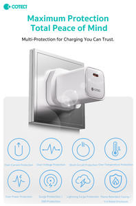 Coteci 3 PIN 1M USB C TO C สายวันที่ PD QC 45W GAN UK ชาร์จเร็วชุดอะแดปเตอร์โทรศัพท์มือถือสำหรับ <span class=keywords><strong>iPhone</strong></span> 17 <span class=keywords><strong>PRO</strong></span> <span class=keywords><strong>MAX</strong></span> - Product Image 5