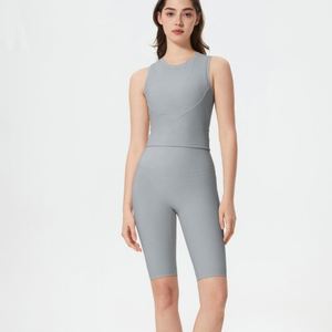 Conjuntos de Pantalones de Yoga de Cintura Alta para Mujer, 2025, de Alta Calidad, con Logotipo Personalizado, Cintura Elástica, Secado Rápido, Ecológicos, de Spandex/Nailon - Product Image 4