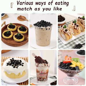 Perlas de Tapioca de Cocción Rápida y Sin Cocción Directas de Fábrica, Ingredientes para Té de Burbujas al por Mayor, Perlas de Boba Negras a Granel, Topping para Té de Burbujas - Product Image 6