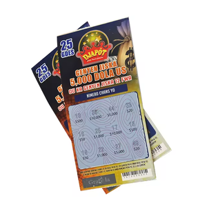 Bán buôn Scratch Off Xổ Số vé thẻ cào in ấn Nhà cung cấp thiết kế miễn phí tùy chỉnh chiến thắng thẻ cào xổ số trò chơi - Product Image 6