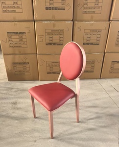 Chaises d'hôtel modernes en métal, très vendues, design simple et empilable, pour les mariages, les restaurants, les banquets, électro-plaquées, excellent rapport qualité-prix - Product Image 2