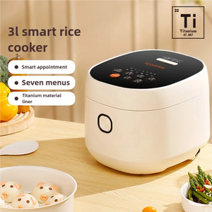 Cuiseur à riz intelligent ménager 3L avec doublure intérieure en titane avec fonction de réservation - Product Image 3