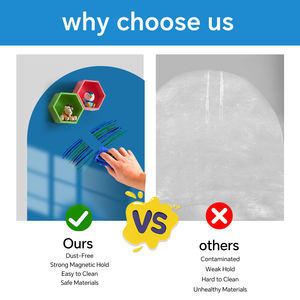 Autoadesivo adesivo da parete <span class=keywords><strong>lavagna</strong></span> magnetica di colore <span class=keywords><strong>blu</strong></span> cielo lucido per camere dei bambini, scrittura, <span class=keywords><strong>lavagna</strong></span> - Product Image 5