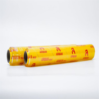 Logo personnalisé pris en charge film plastique PVC haute transparence rouleau de plastique extensible pour chocolat emballage alimentaire