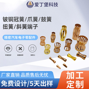 Connecteur de borne à ressort Crown en métal doré haute conductivité pour applications automobiles 1.9-5.0mm, Shenzhen Chine, conforme RoHS - Product Image 5