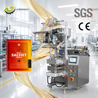 Machine d'emballage VFFS automatique haute précision 160Y pour sachets de liquides (aliments, eau, sauces, miel, jus, huile) avec PLC et haute productivité