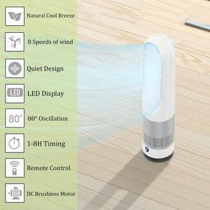 Ventilateur sans pales silencieux de type tour, certifié CE, pour usage domestique, avec moteur CC et télécommande par application, pour commandes en gros - Product Image 6