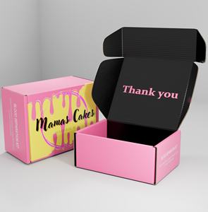 Изготовленный на заказ размер коробки с логотипом гофрированный почтовый ящик для упаковки мелкого бизнеса бумажный картон Матовый Черный Почтовый ящик для доставки - Product Image 4