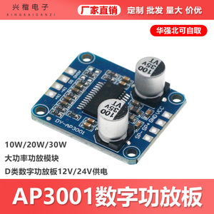 Xingkaidianzi Class D <b>Amplifier</b> Module 12-24V Mono Channel DY-AP3001 <b>Car</b> Audio - Product Image 5