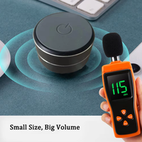 Mini Haut-Parleur Métallique Portable avec Batterie 400 mAh, Lecteur Sans Fil pour Téléphone, Ordinateur, Utilisation en Extérieur, Voyage et Camping