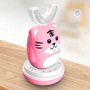 Cepillo de Dientes Eléctrico Sónico Ultrasónico Recargable por USB, Duradero, en Forma de U de 360 Grados, con Diseño de Dibujos Animados, para Viajes - Product Image 4