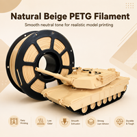 Filamen Printer 3D PETG Basic Desert Yellow 1.75mm Grosir, Tahan Benturan Tinggi, Material Anti Melengkung untuk Pencetakan FDM